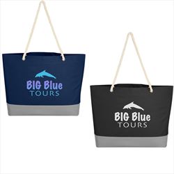 JH3195 Boca Tote With Rope Handles And Custom Imprint